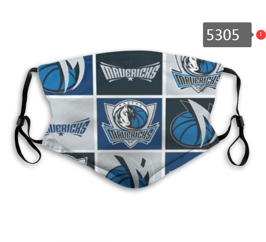 2020 NBA Dallas Mavericks #3 Dust mask with filter->nba dust mask->Sports Accessory